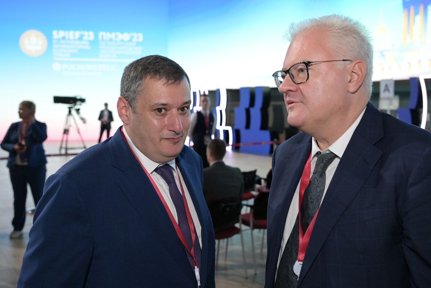 SPIEF-2023. Guests ahead of the plenary session