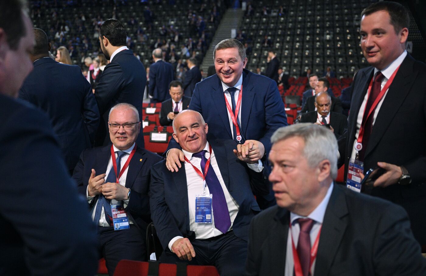 SPIEF-2023. Guests ahead of the plenary session