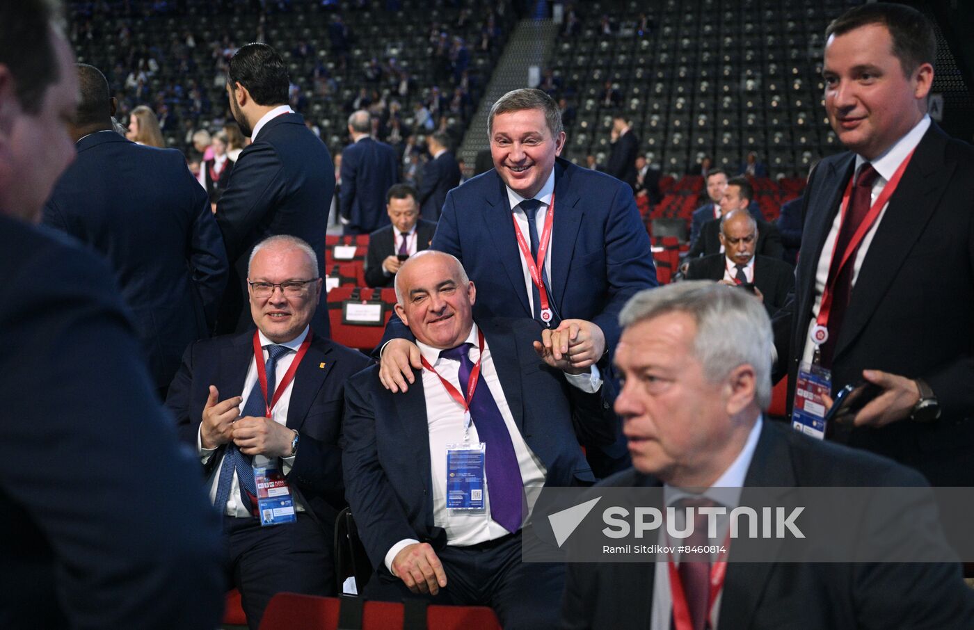 SPIEF-2023. Guests ahead of the plenary session