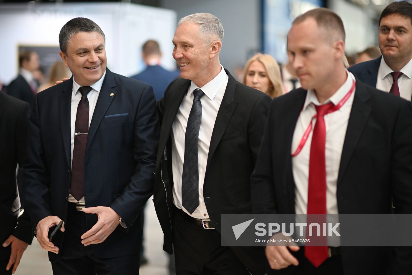 SPIEF-2023. Guests ahead of the plenary session