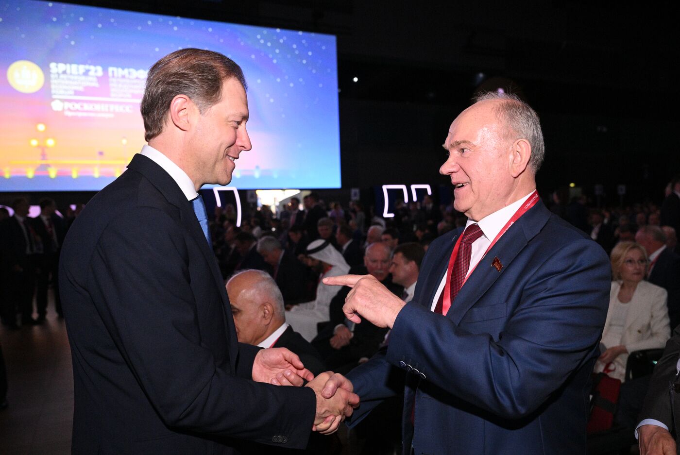 SPIEF-2023. Guests ahead of the plenary session