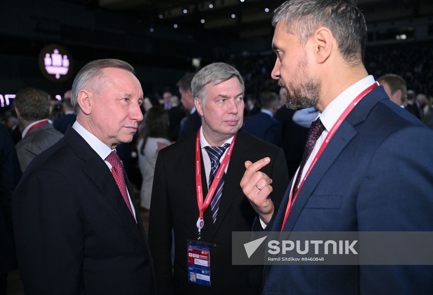 SPIEF-2023. Guests ahead of the plenary session