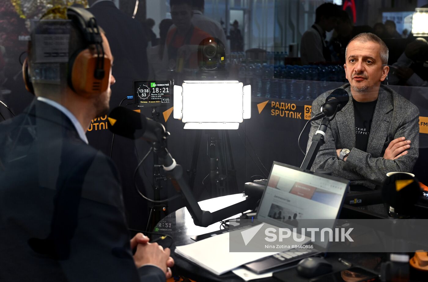 SPIEF-2023. Sputnik radio studio