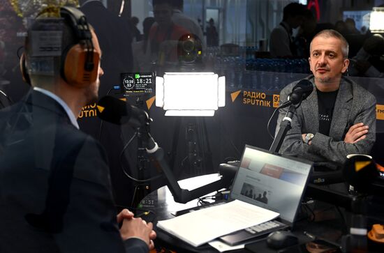 SPIEF-2023. Sputnik radio studio