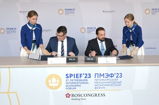 SPIEF-2023. Signing ceremonies