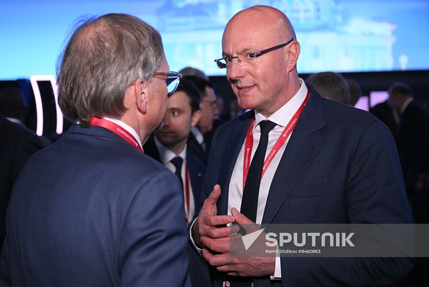 SPIEF-2023. Guests ahead of the plenary session