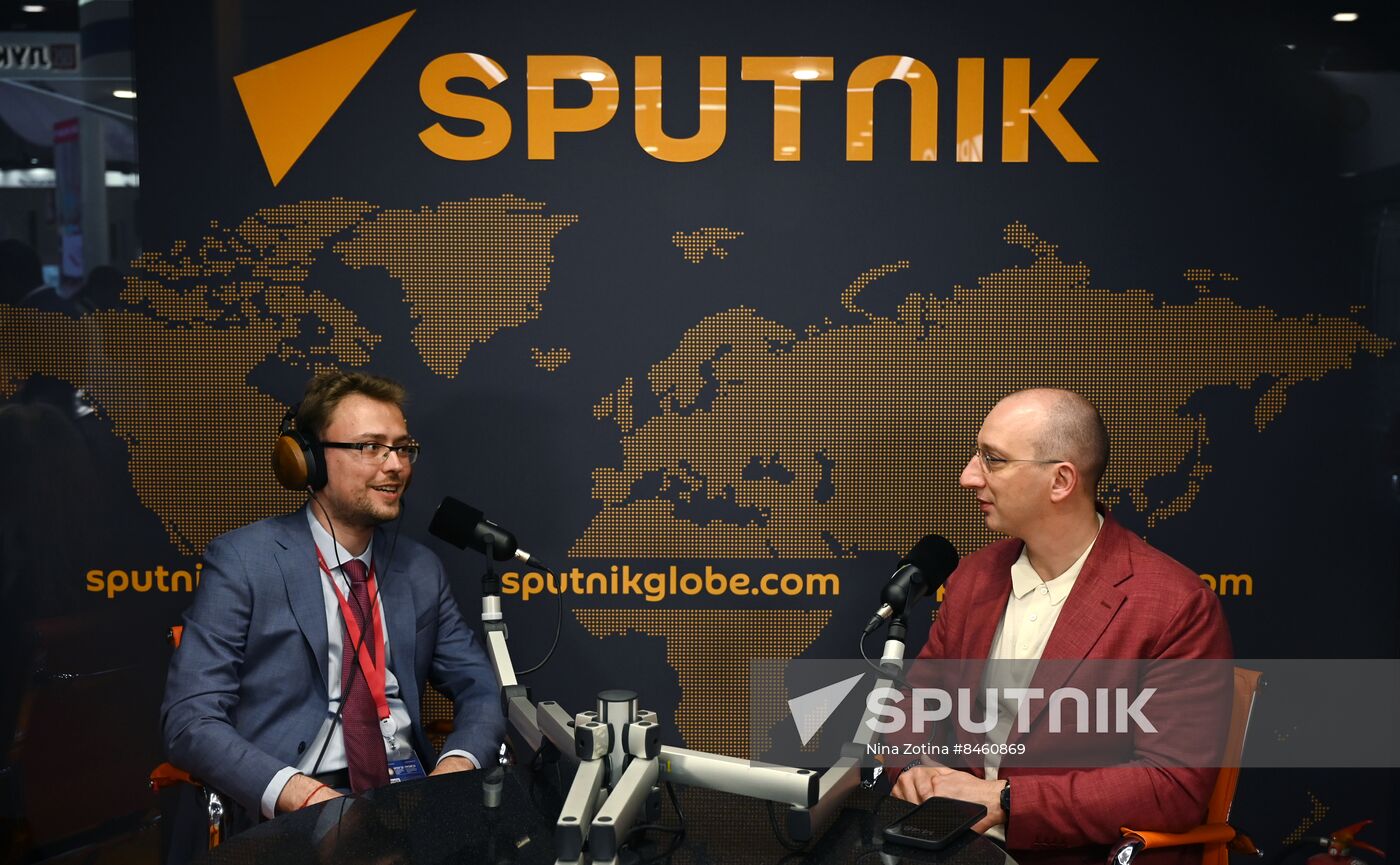 SPIEF-2023. Sputnik radio studio