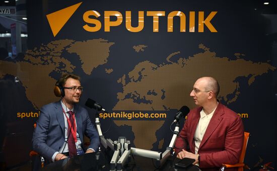 SPIEF-2023. Sputnik radio studio