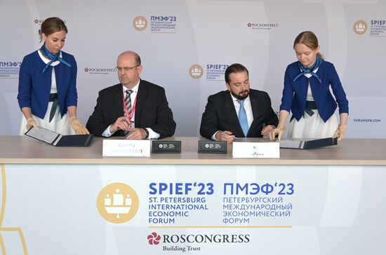 SPIEF-2023. Signing ceremonies