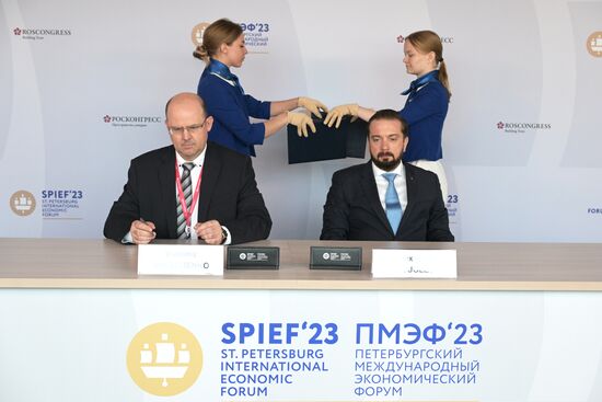 SPIEF-2023. Signing ceremonies
