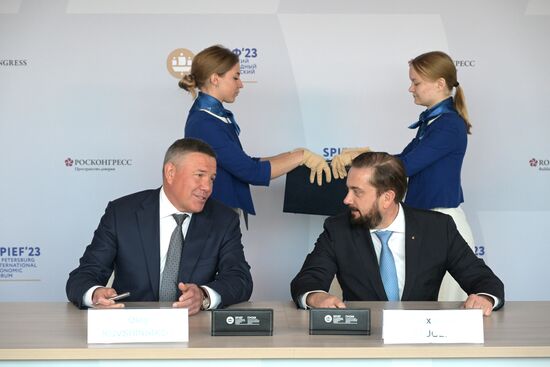 SPIEF-2023. Signing ceremonies