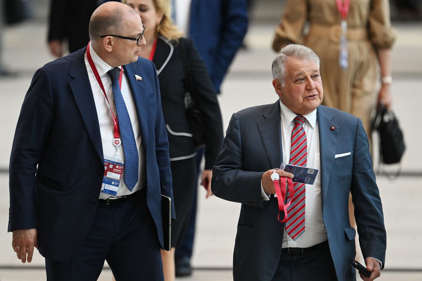 SPIEF-2023. Guests ahead of the plenary session