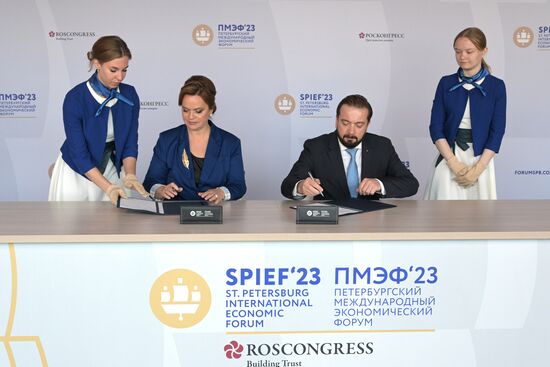 SPIEF-2023. Signing ceremonies