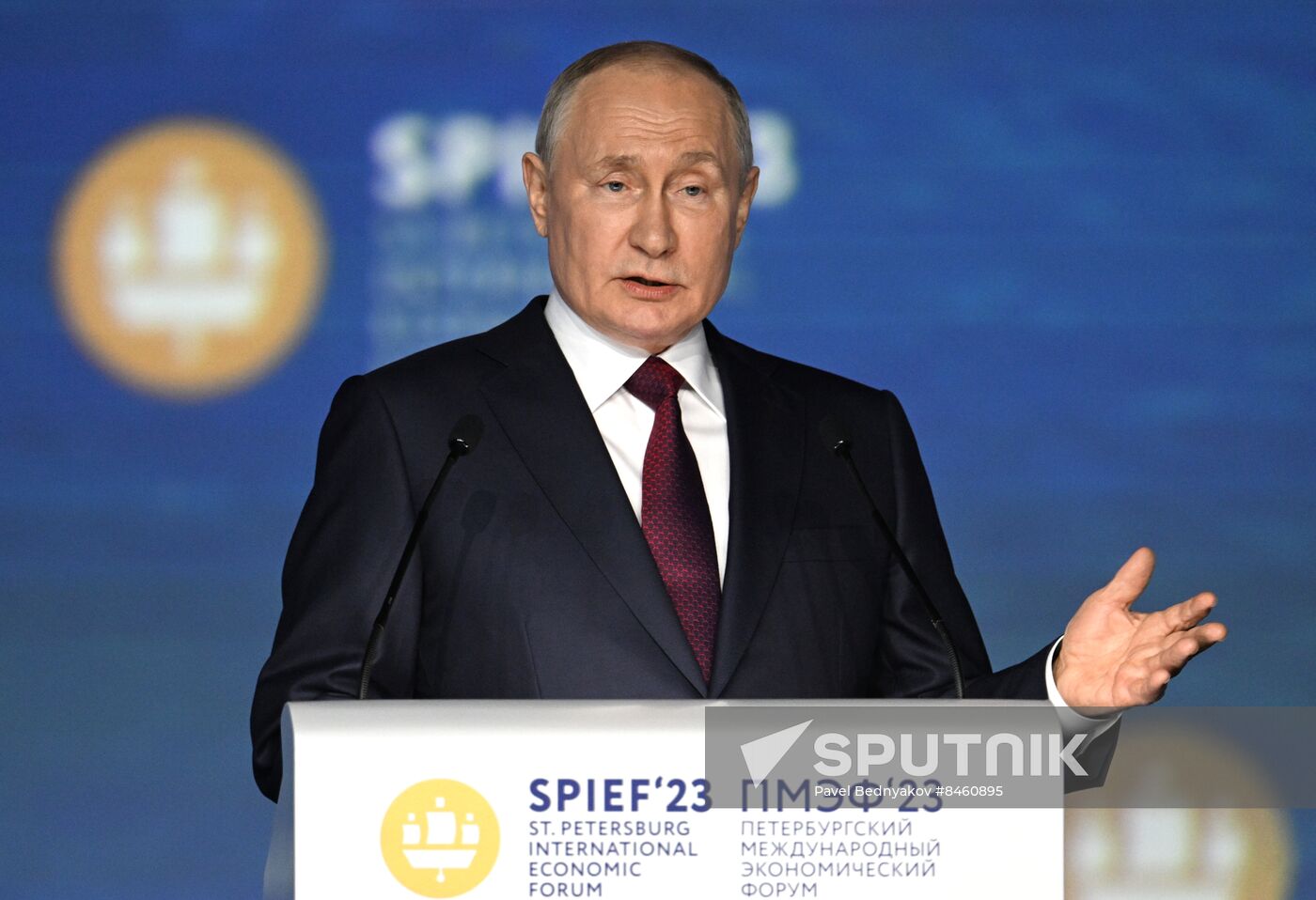 SPIEF-2023. President Vladimir Putin at the plenary session