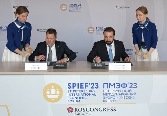 SPIEF-2023. Signing ceremonies