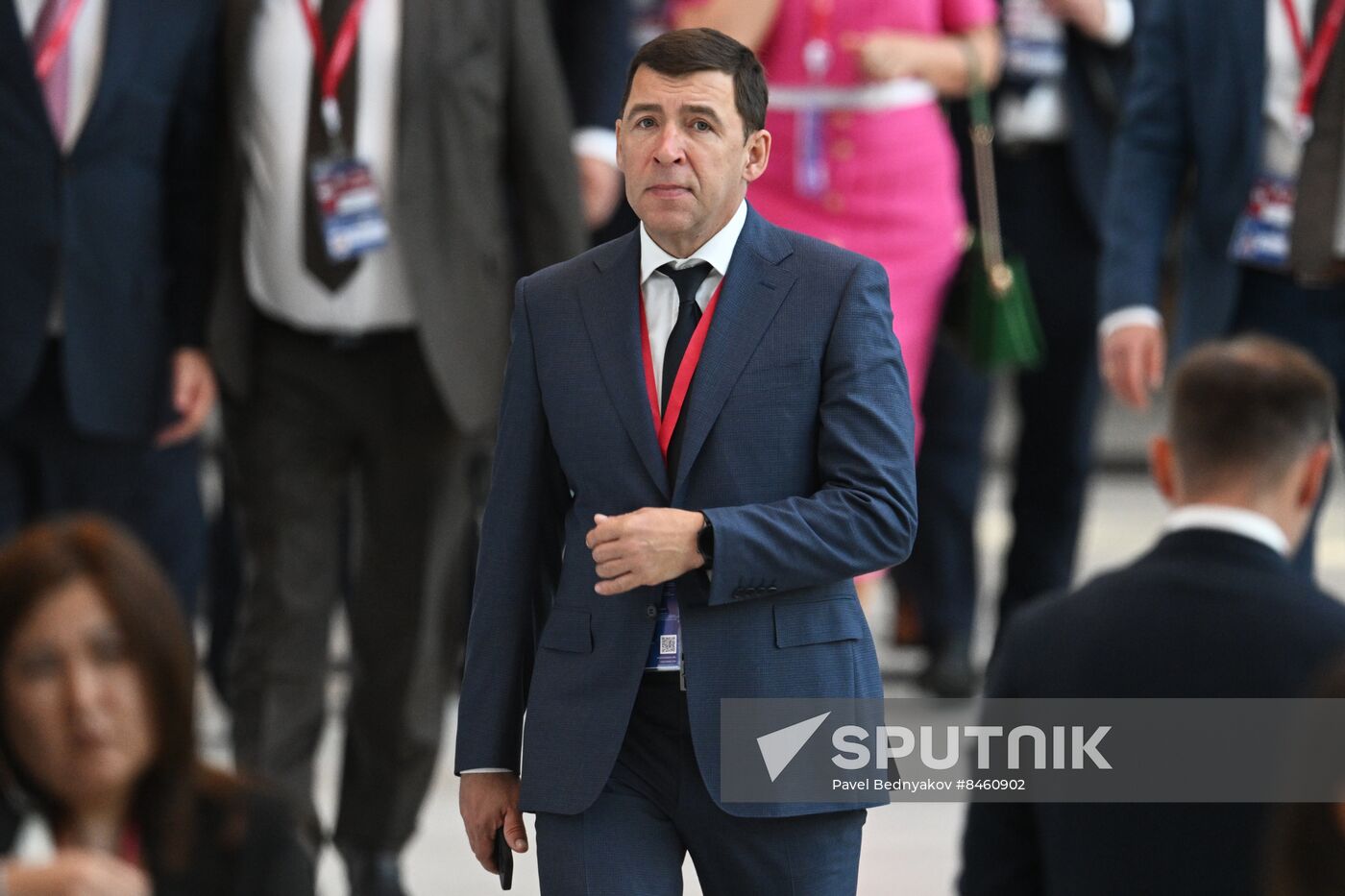 SPIEF-2023. Guests ahead of the plenary session