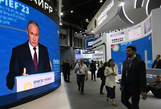 SPIEF-2023. Plenary session live broadcast