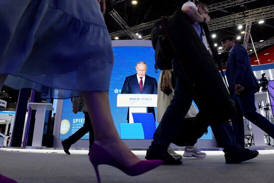 SPIEF-2023. Plenary session live broadcast