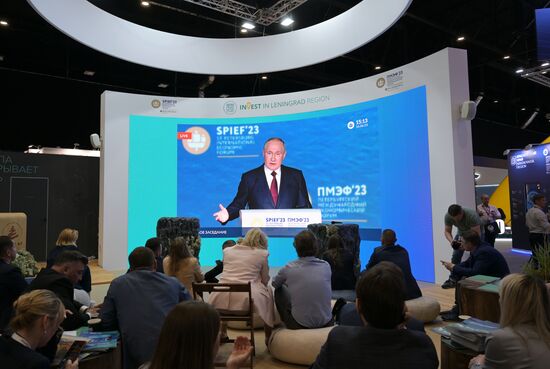 SPIEF-2023. Plenary session live broadcast