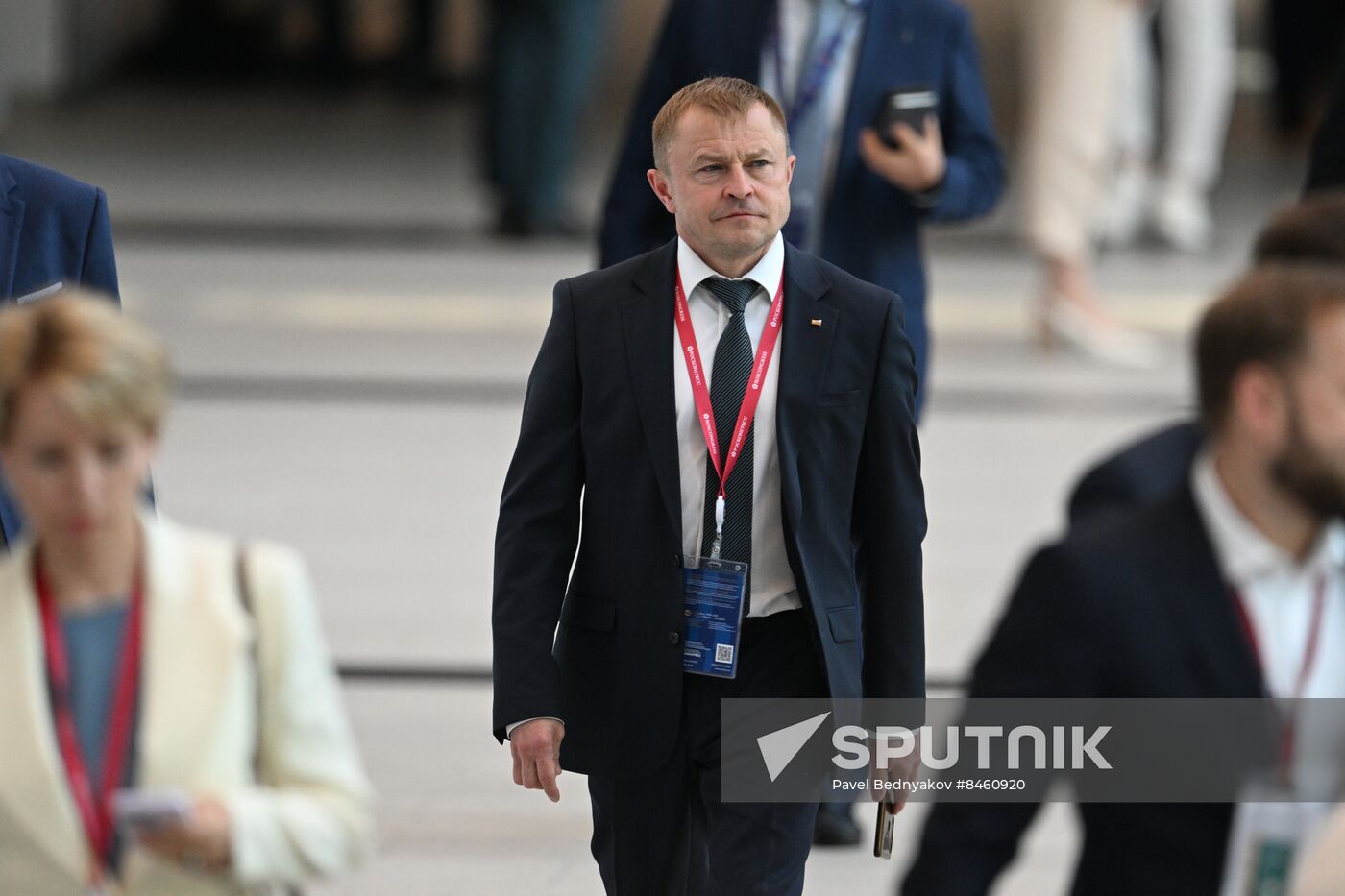 SPIEF-2023. Guests ahead of the plenary session