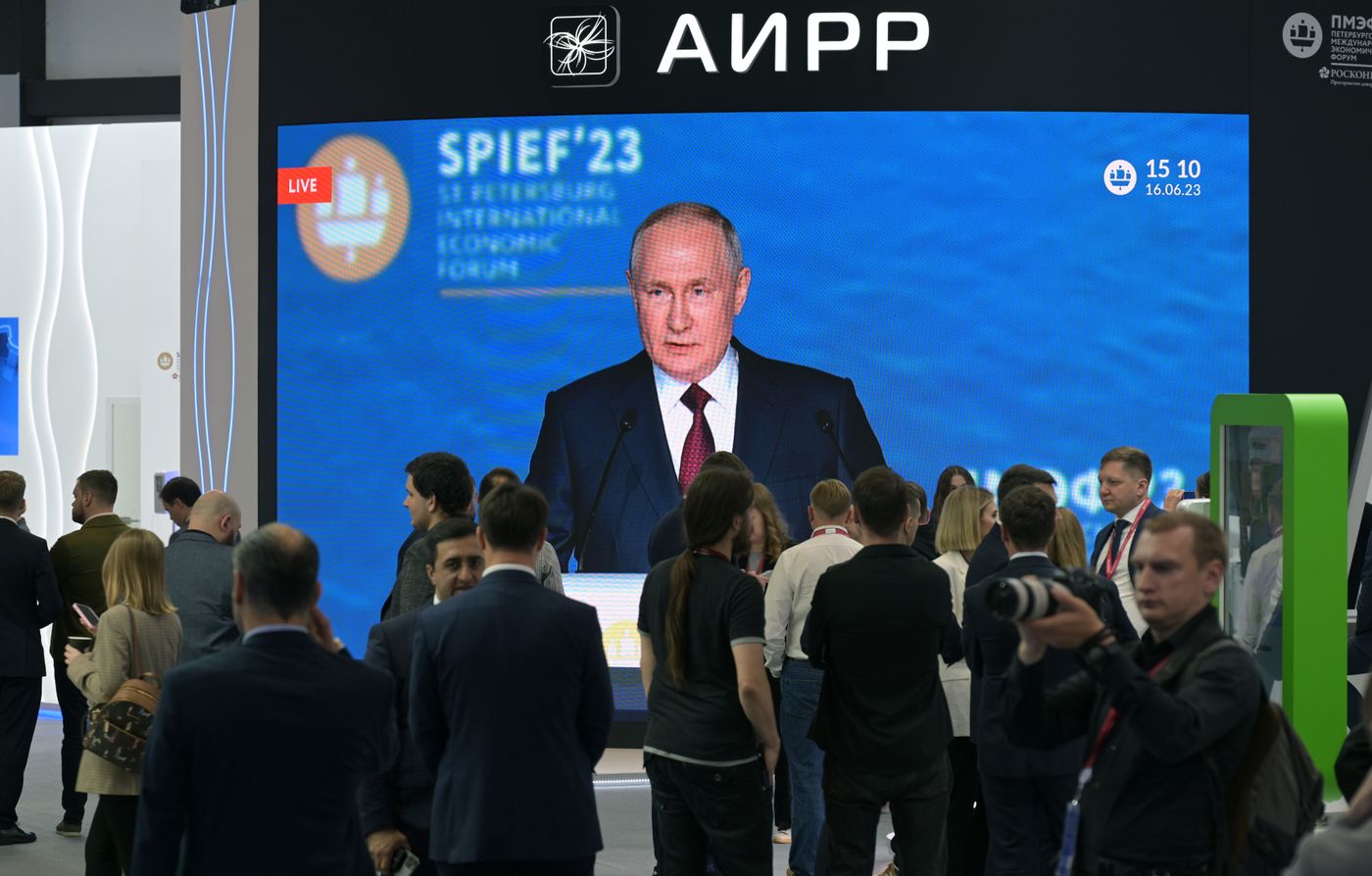 SPIEF-2023. Plenary session live broadcast
