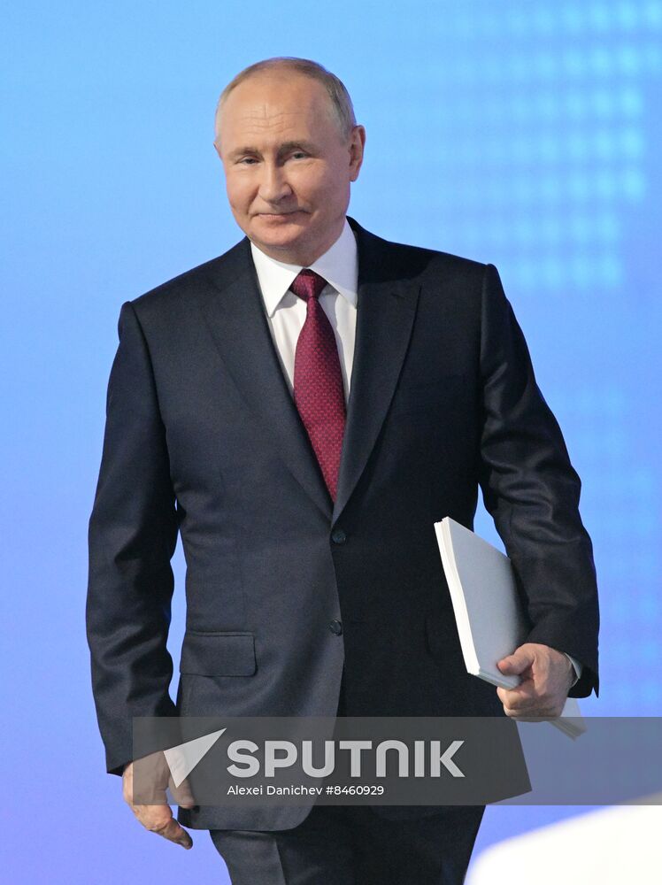 SPIEF-2023. President Vladimir Putin at the plenary session