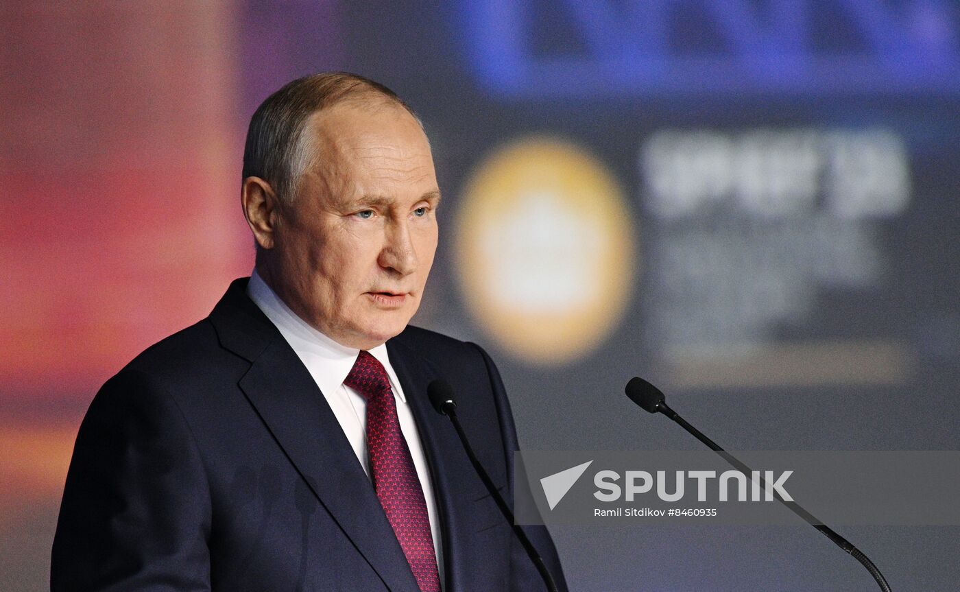 SPIEF-2023. President Vladimir Putin at the plenary session