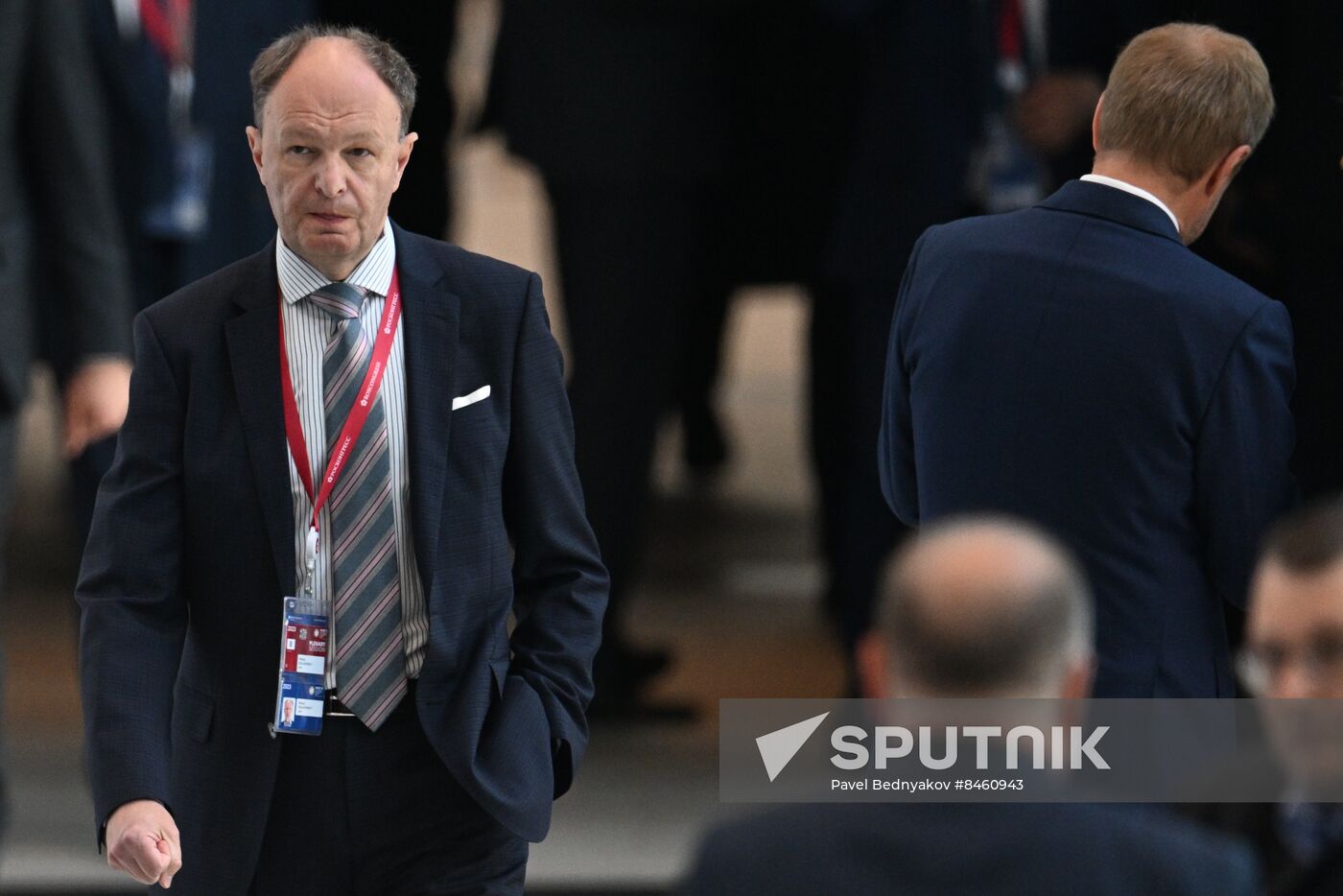 SPIEF-2023. Guests ahead of the plenary session