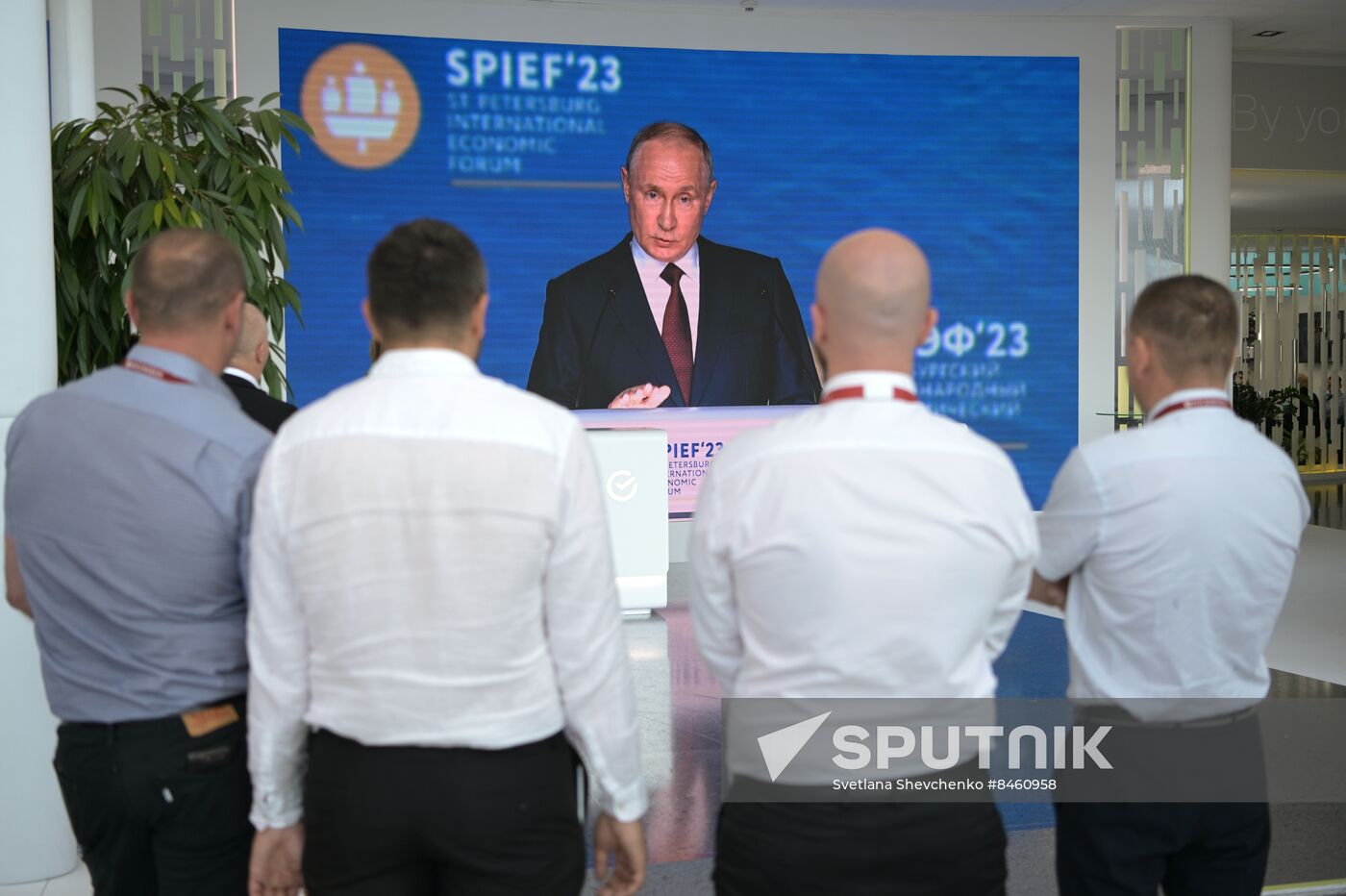 SPIEF-2023. Plenary session live broadcast