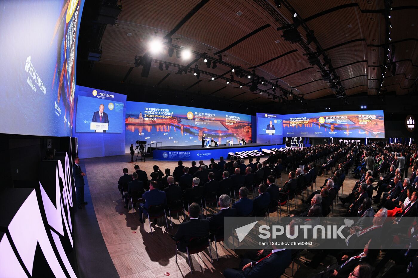 SPIEF-2023. President Vladimir Putin at the plenary session