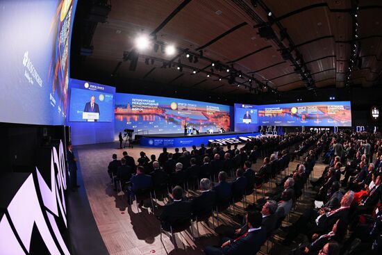 SPIEF-2023. President Vladimir Putin at the plenary session