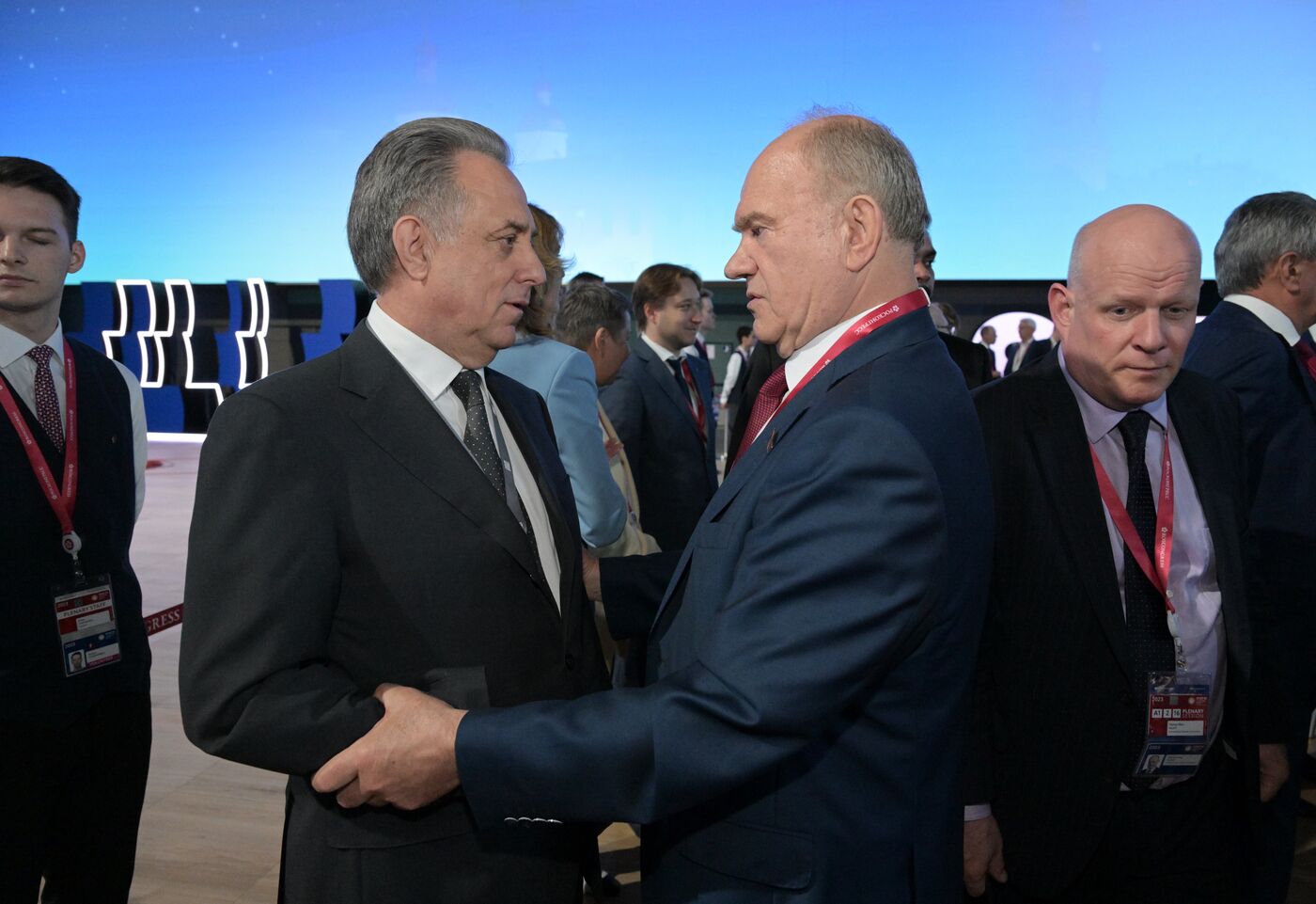 SPIEF-2023. Guests ahead of the plenary session