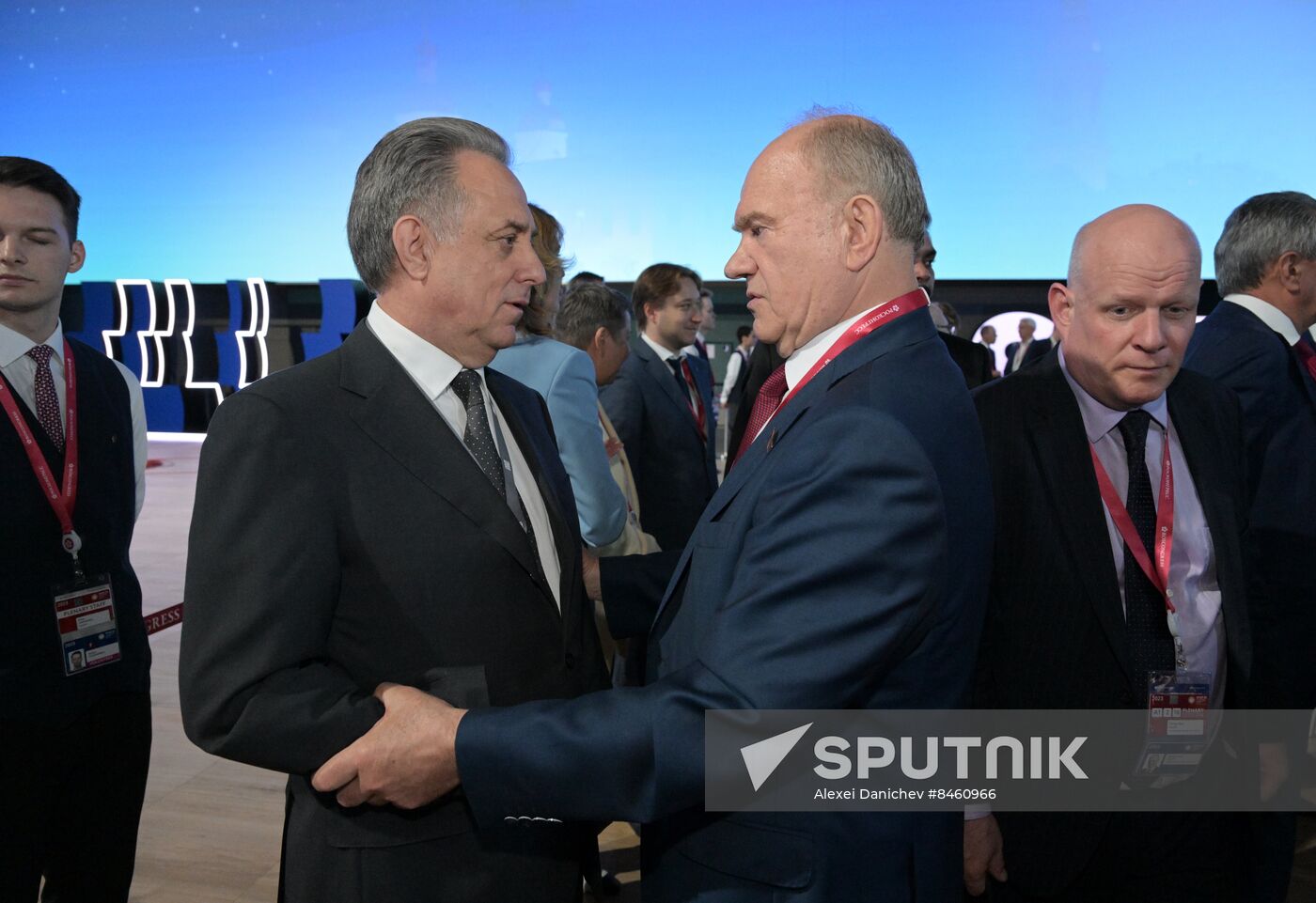 SPIEF-2023. Guests ahead of the plenary session