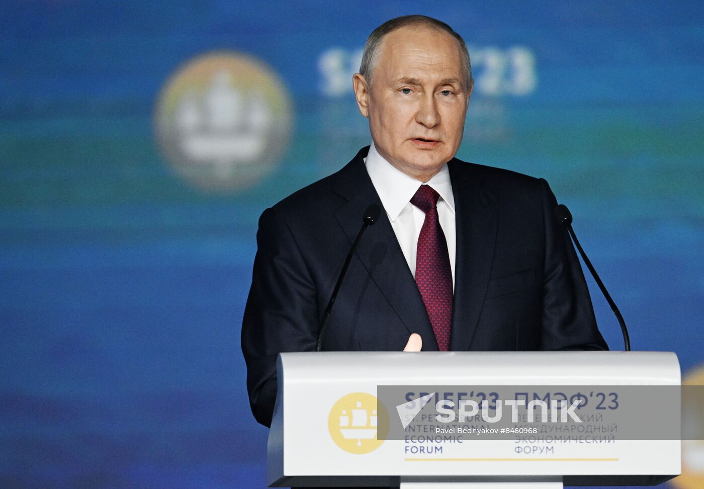 SPIEF-2023. President Vladimir Putin at the plenary session