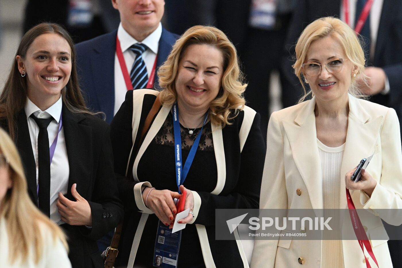 SPIEF-2023. Guests ahead of the plenary session