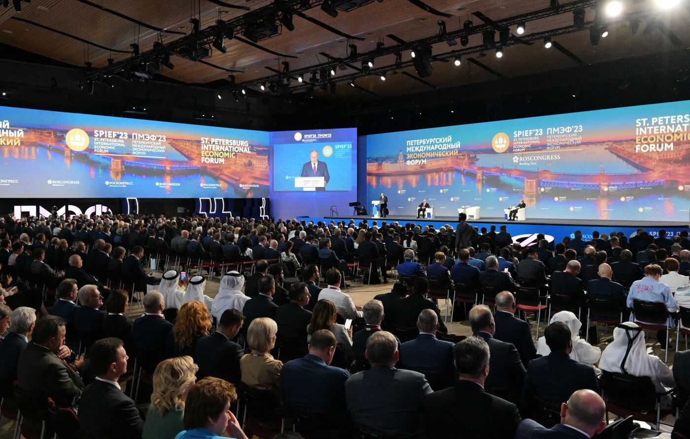 SPIEF-2023. President Vladimir Putin at the plenary session