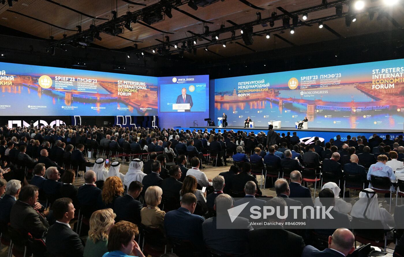 SPIEF-2023. President Vladimir Putin at the plenary session