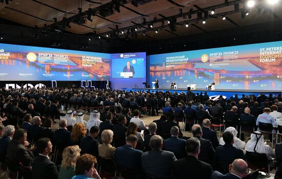 SPIEF-2023. President Vladimir Putin at the plenary session