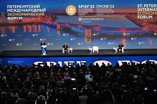 SPIEF-2023. President Vladimir Putin at the plenary session