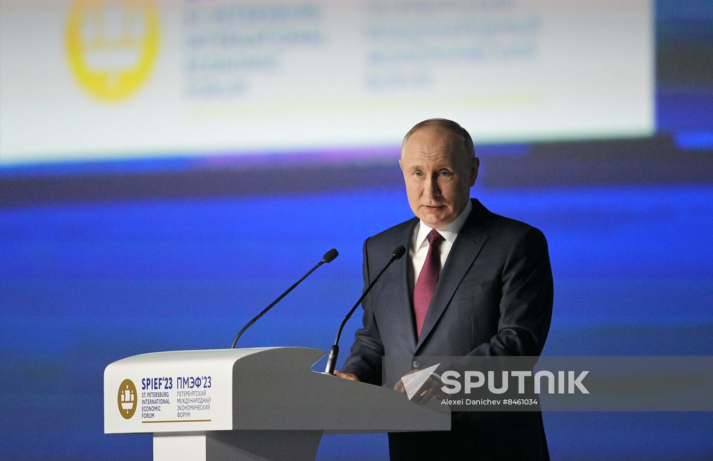 SPIEF-2023. President Vladimir Putin at the plenary session