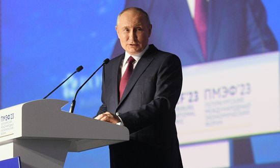 SPIEF-2023. President Vladimir Putin at the plenary session