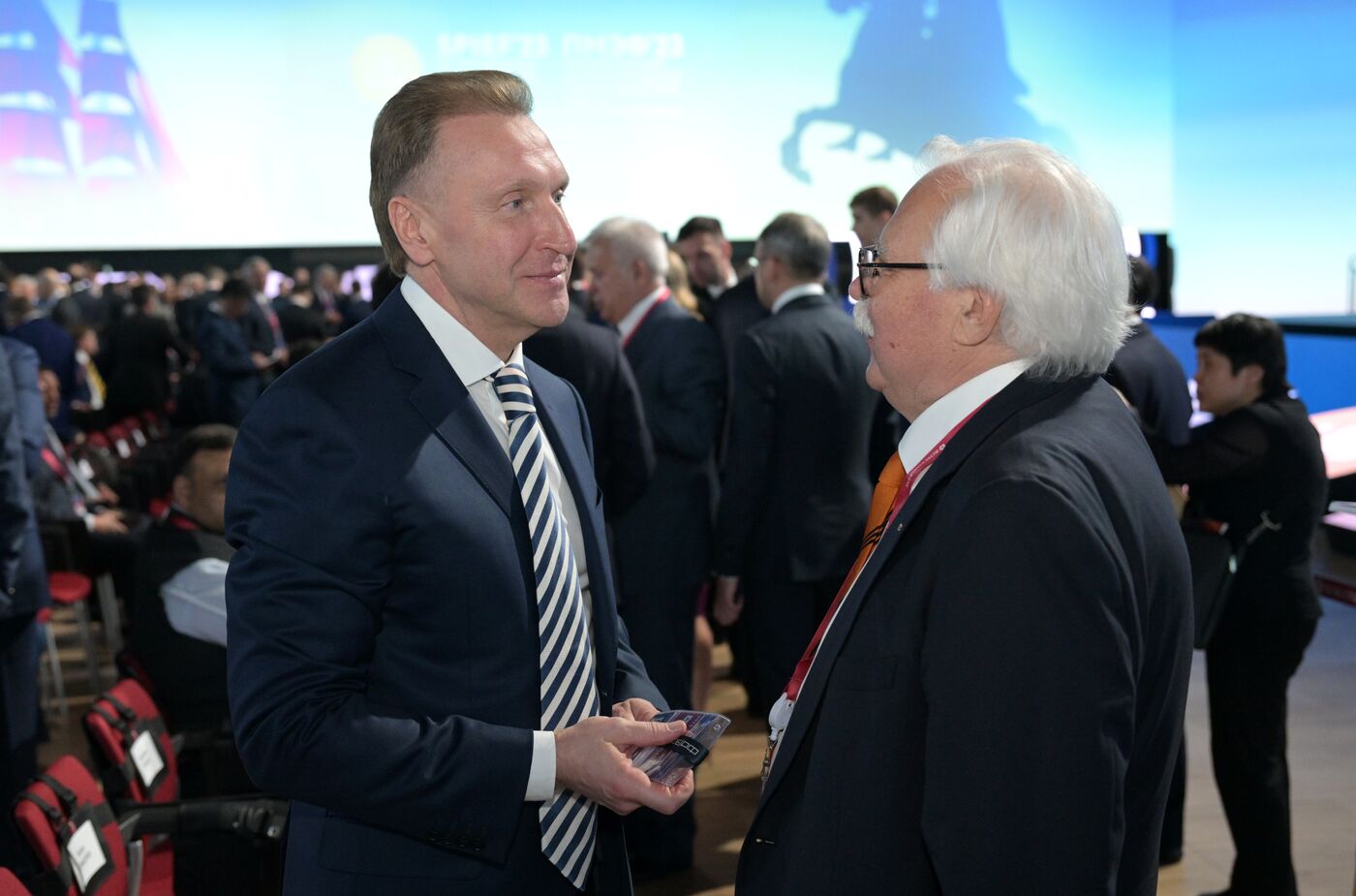 SPIEF-2023. Guests ahead of the plenary session