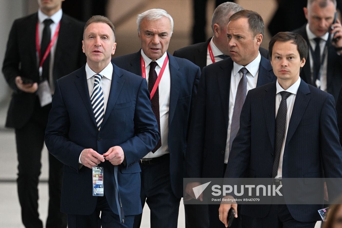 SPIEF-2023. Guests ahead of the plenary session