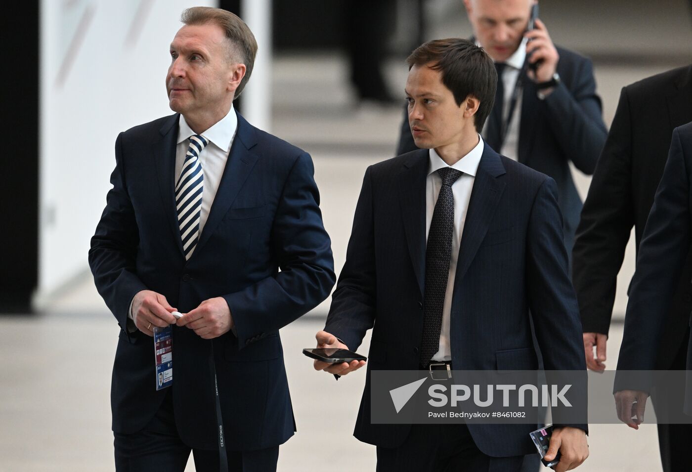 SPIEF-2023. Guests ahead of the plenary session