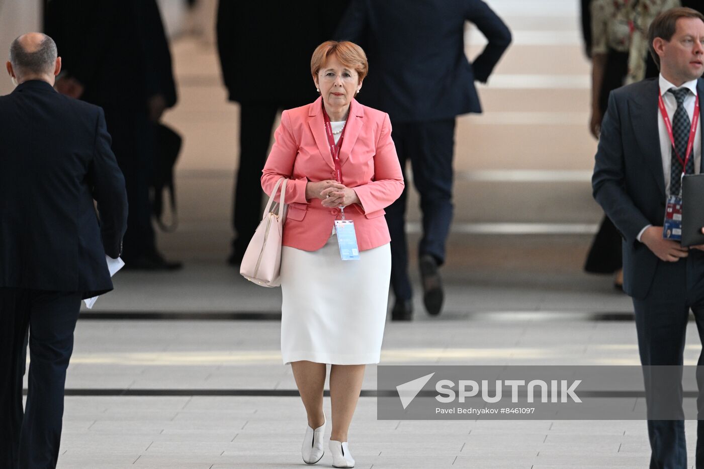 SPIEF-2023. Guests ahead of the plenary session