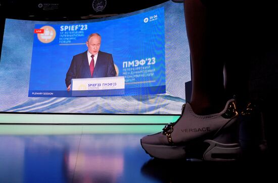 SPIEF-2023. Plenary session live broadcast