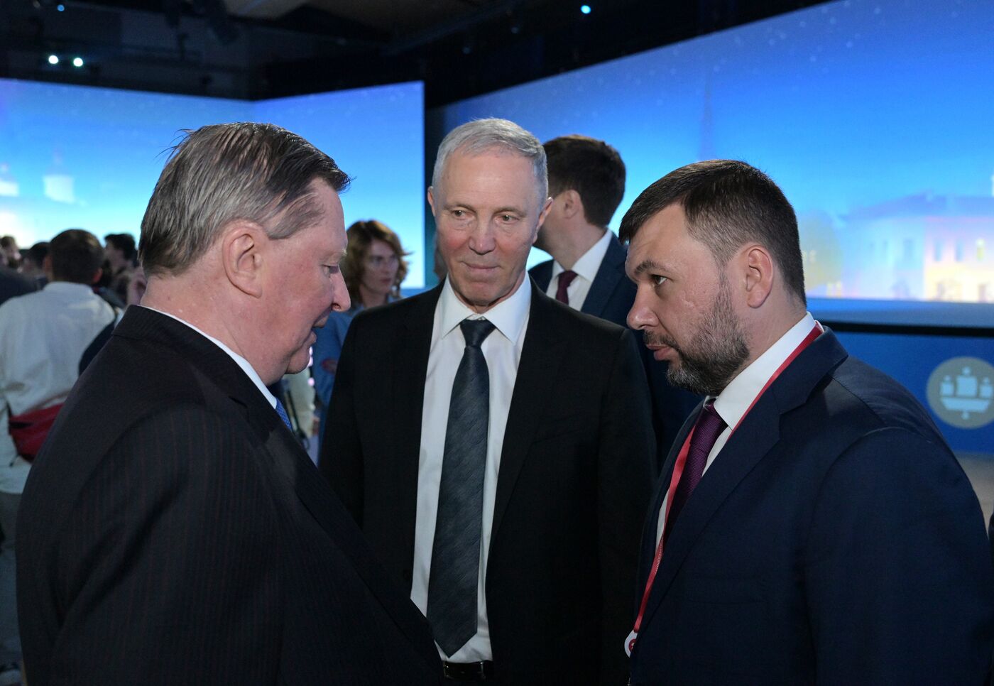 SPIEF-2023. Guests ahead of the plenary session