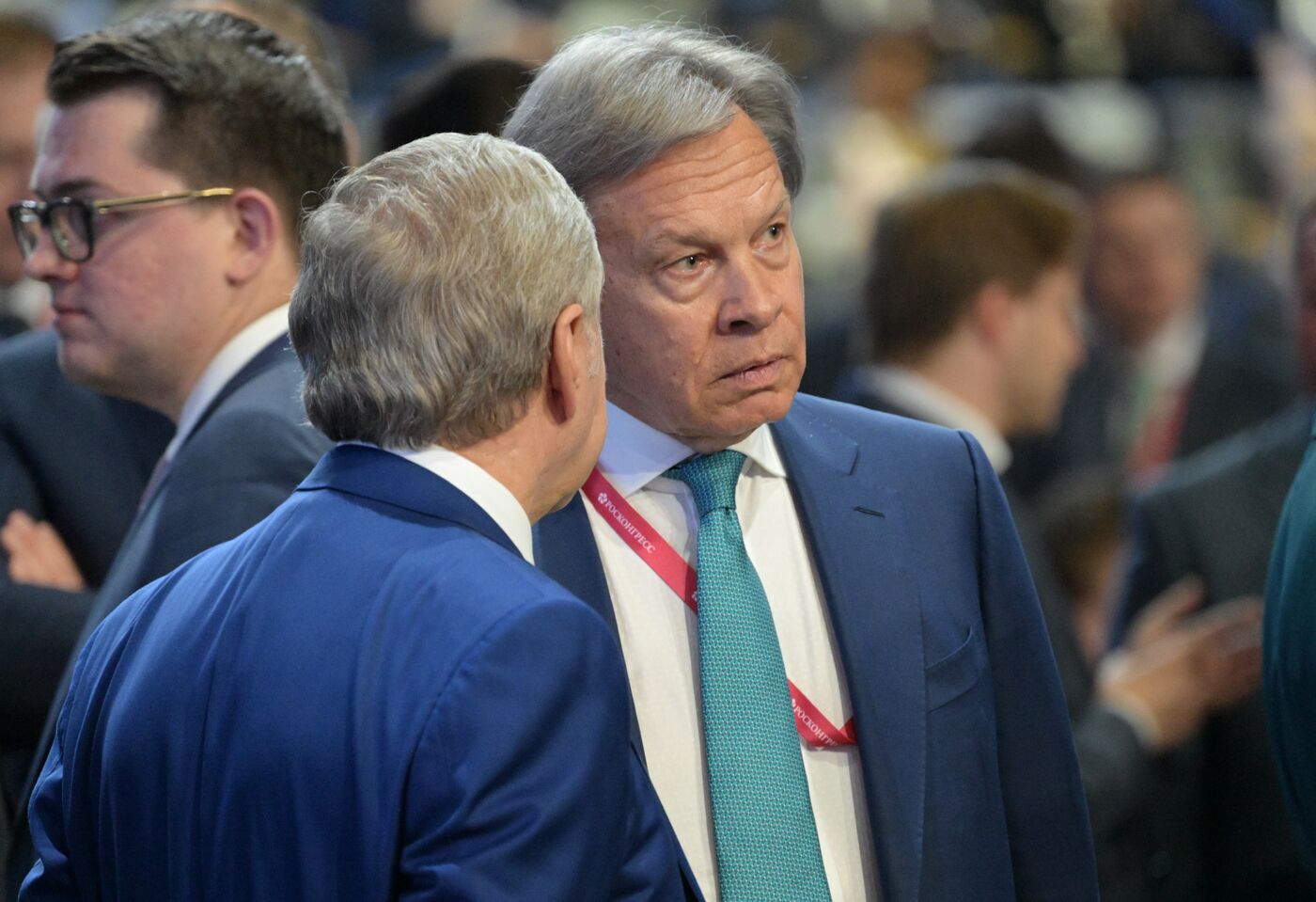 SPIEF-2023. Guests ahead of the plenary session