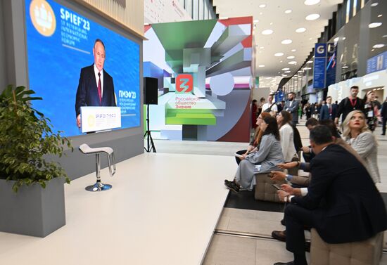 SPIEF-2023. Plenary session live broadcast