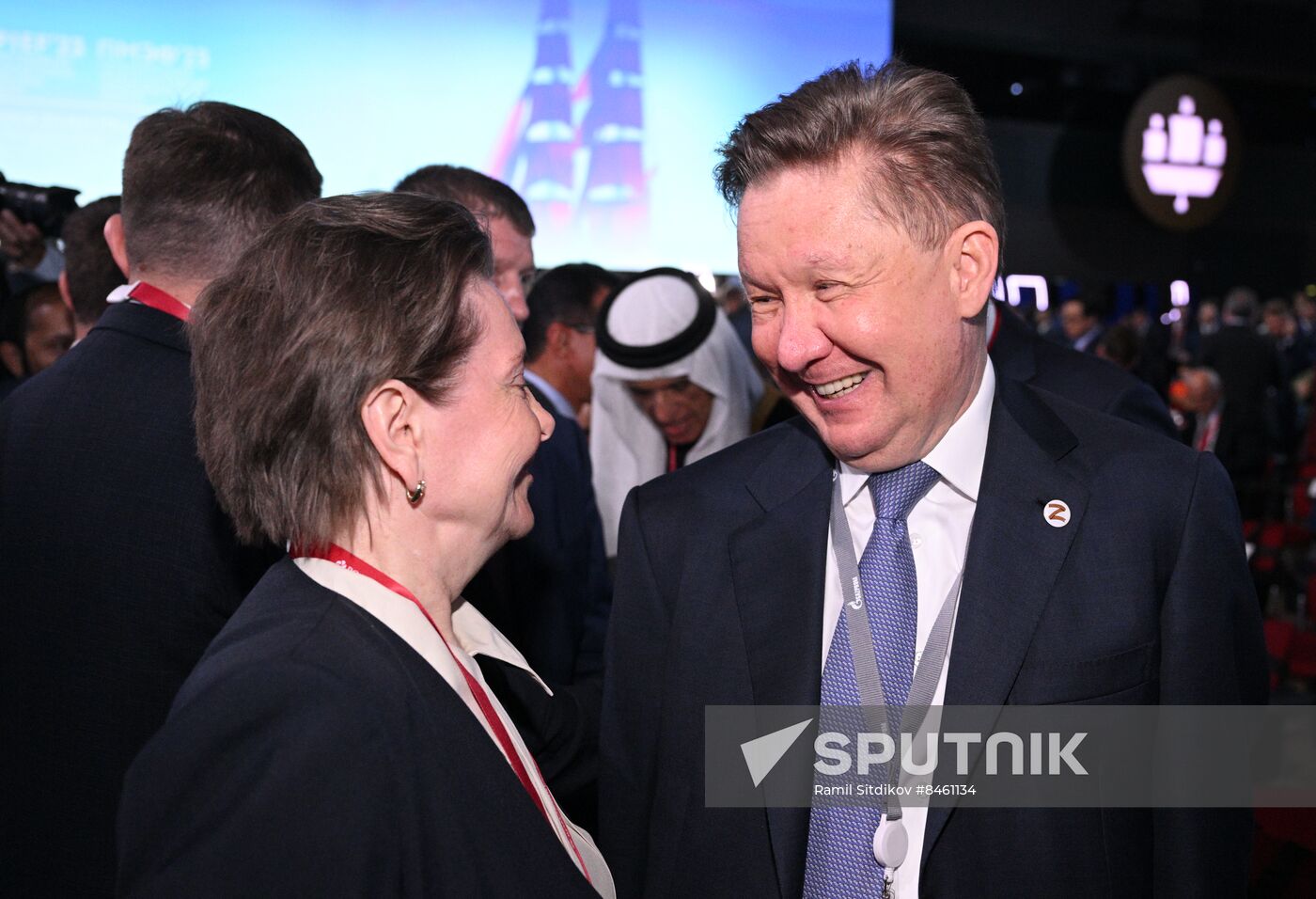 SPIEF-2023. Guests ahead of the plenary session